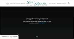 Desktop Screenshot of lakebrandtapartments.com